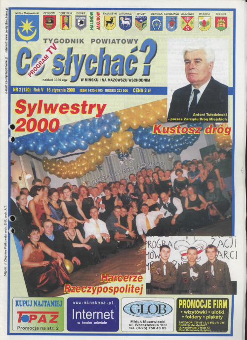 Okładka gazety Co słychać? - nr 2 (120) 2000